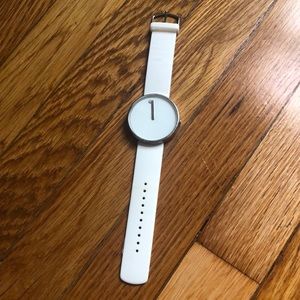 Picto Danish Design minimalist white watch